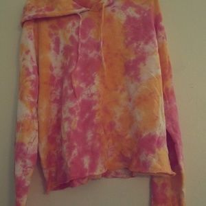 Fashion Nova Tie-Dye Cropped Sweater